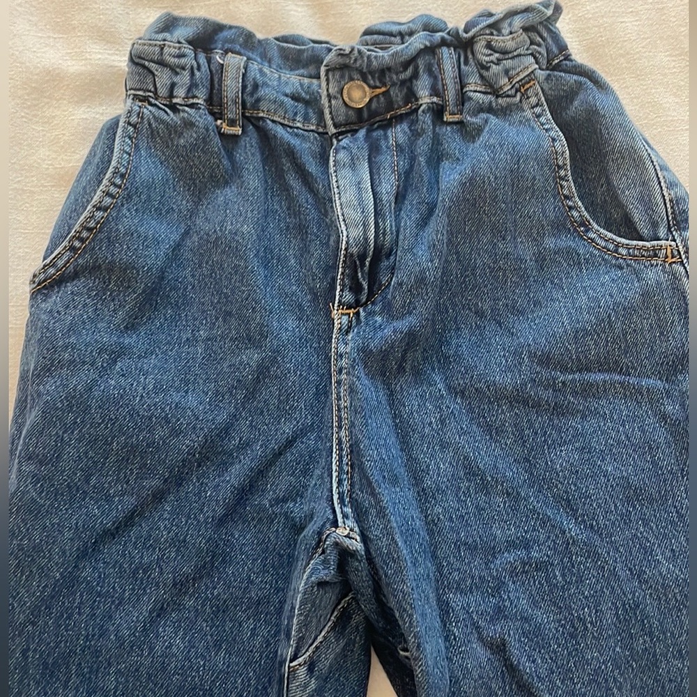 Zara Paper Bag high rise Jeans size 0